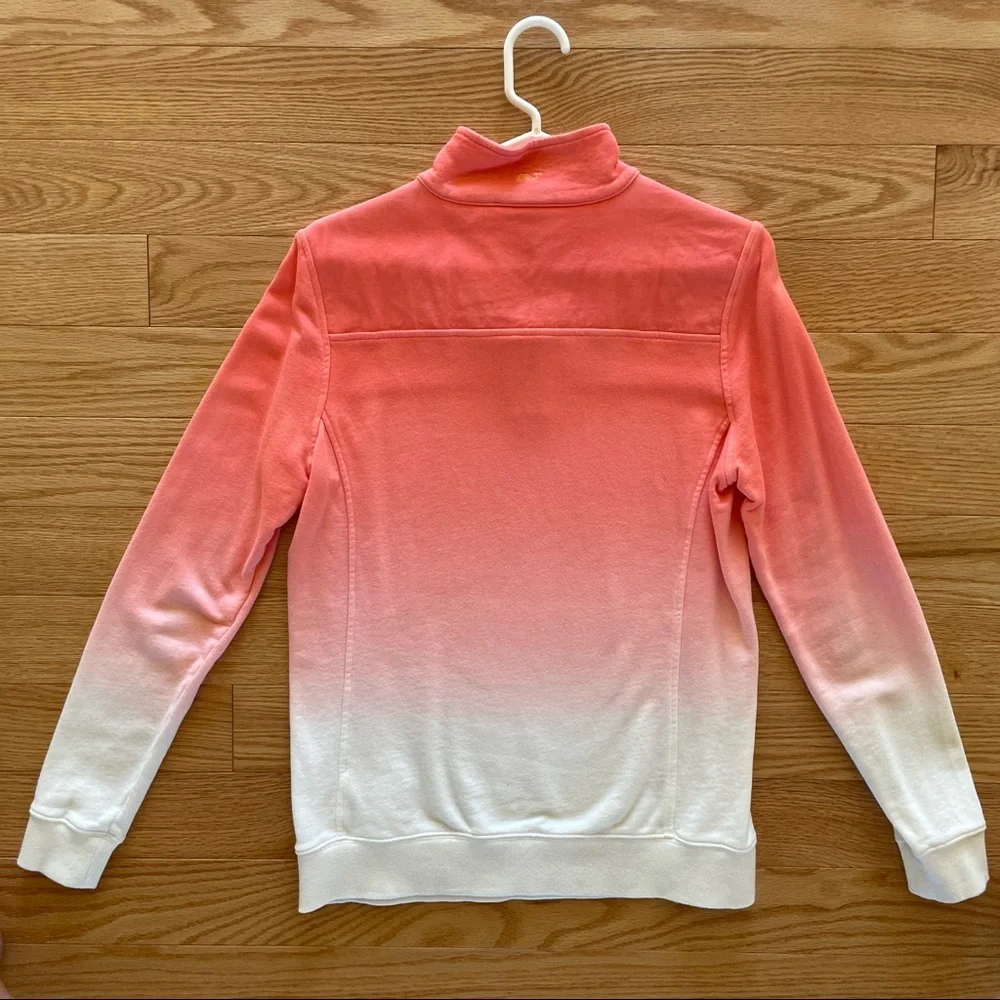 Vineyard Vines Pink Ombré Quarter Zip Shep Pullover- Size XS - Picture 4 of 5